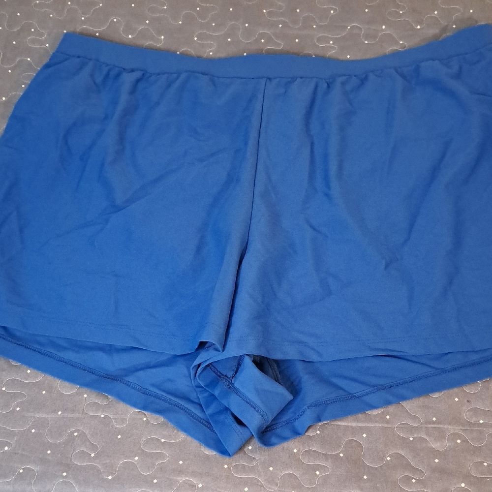 Beach Diva Blue Swim shorts bottoms size 22W